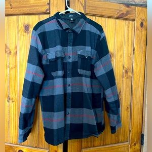 VOLCOM TRADEMAN PLAID LONG SLEEVE INSULATED FLANNEL SIZE XL ~LIKE NEW~
